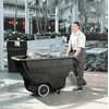 Chariot de transport en vrac en plastique, basculant