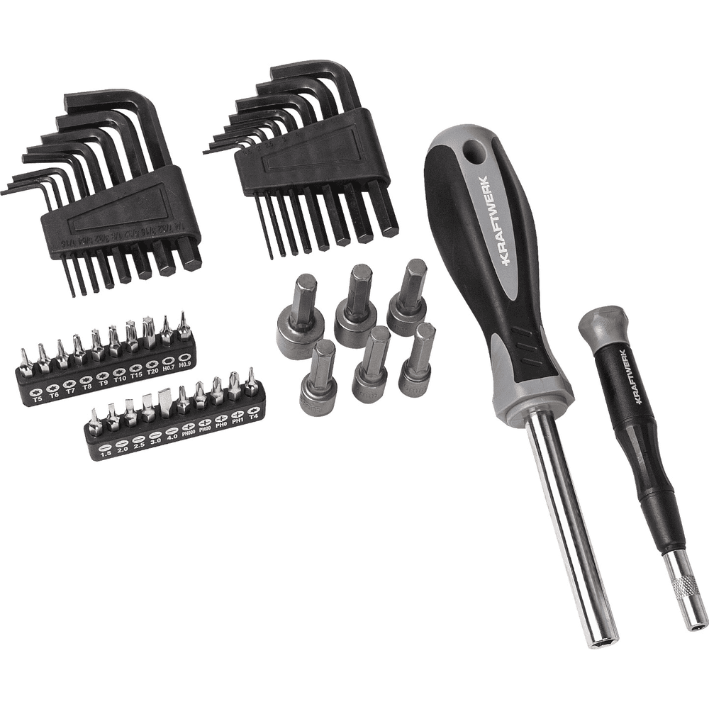 KRAFTWERK Schraubendreher- und Bit-Set, 114-teilig, komplett-Werkzeugset
