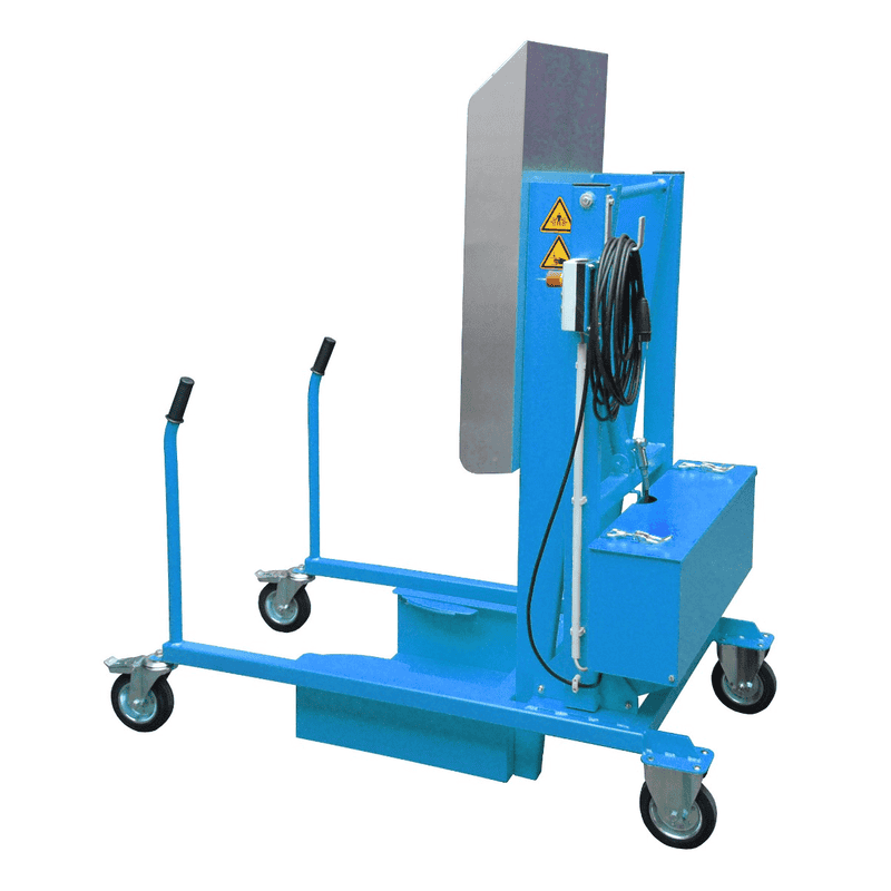 Chariot basculant pour poubelles électrohydraulique, en diverses versions