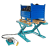 Table élévatrice plate A8.U avec plate-forme à profil en U, utilisable sans fosse, charge maximale 1000 kg