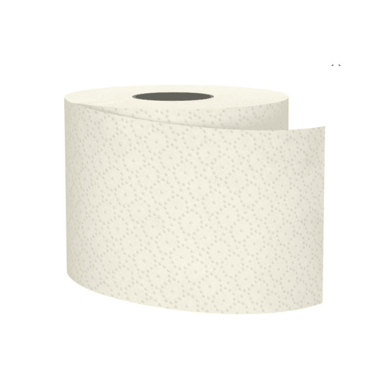 Toilettenpapier / WC-Papier BlackSatino GreenGrow, 3-lagig, Packung à 8 Rollen