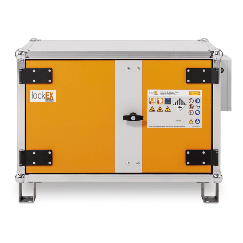 Cemo Armoire de stockage et de recharge de batteries 8/5 LockEX 2.0, pour le stockage et la recharge batteries au lithium