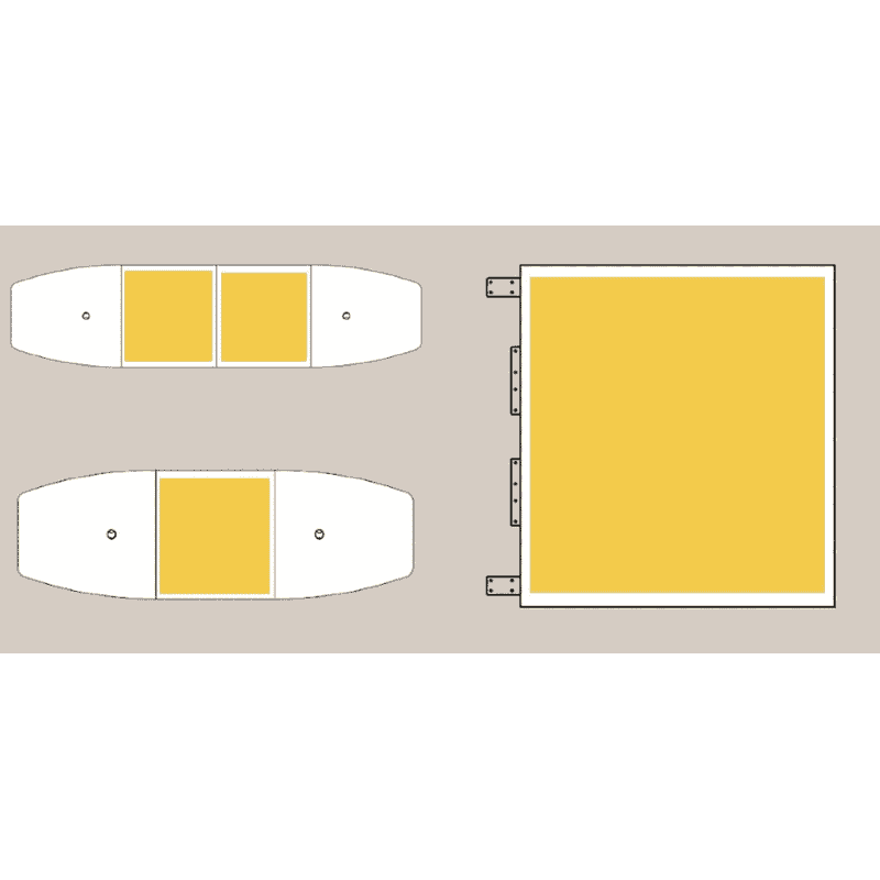 Plan de liaison Felix, 1200 x 1300 mm, en diverses versions