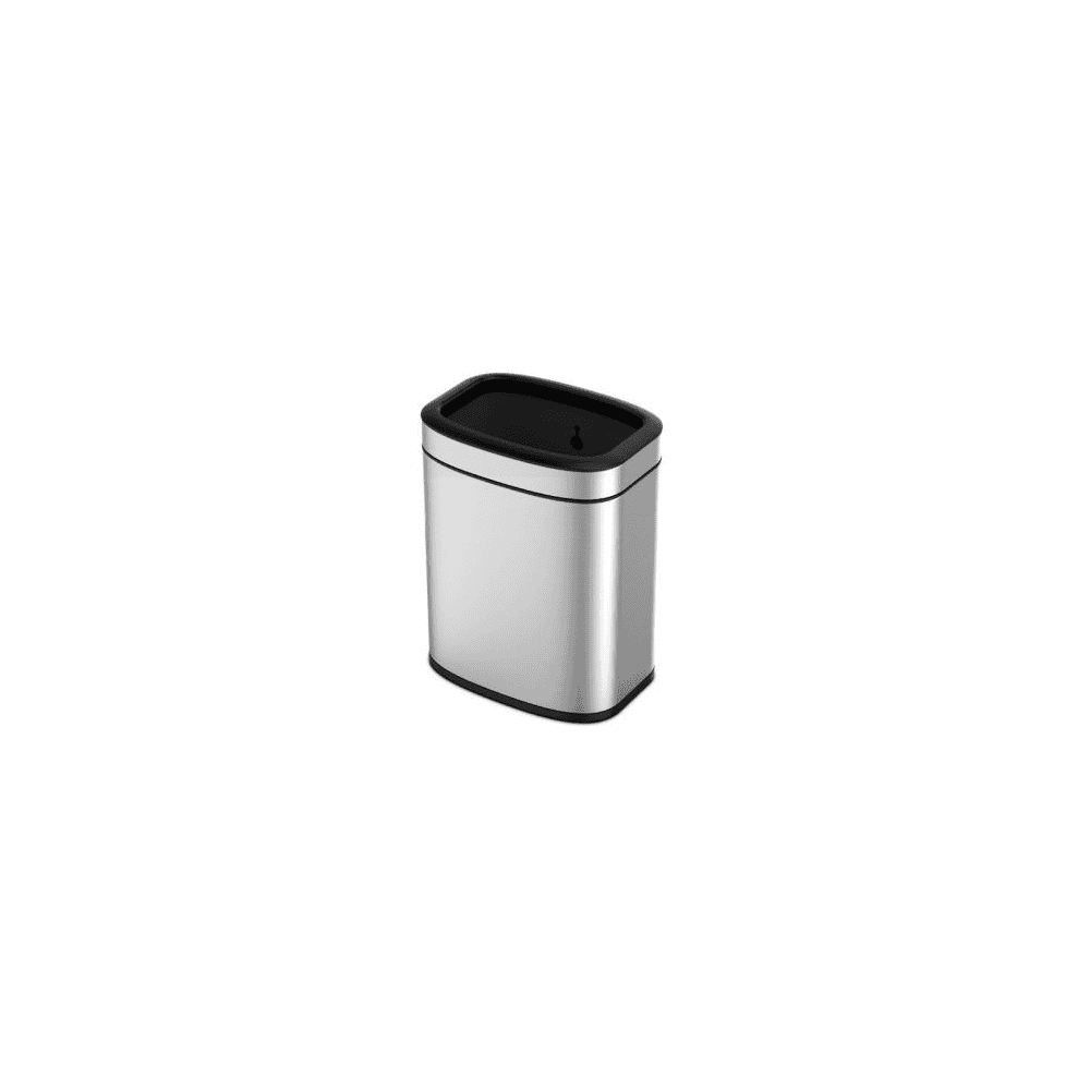 Poubelle OLI CUBE sans couvercle, en acier inoxydable