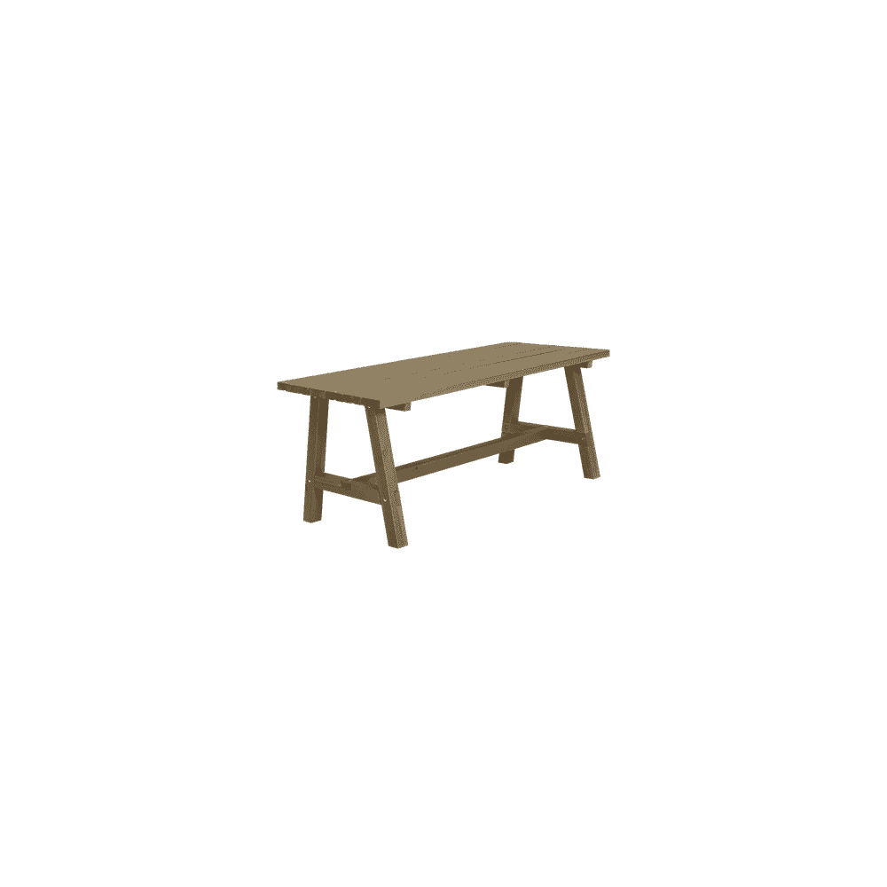 Country table de jardin, trois couleurs, 1770 x 750 x 720 mm