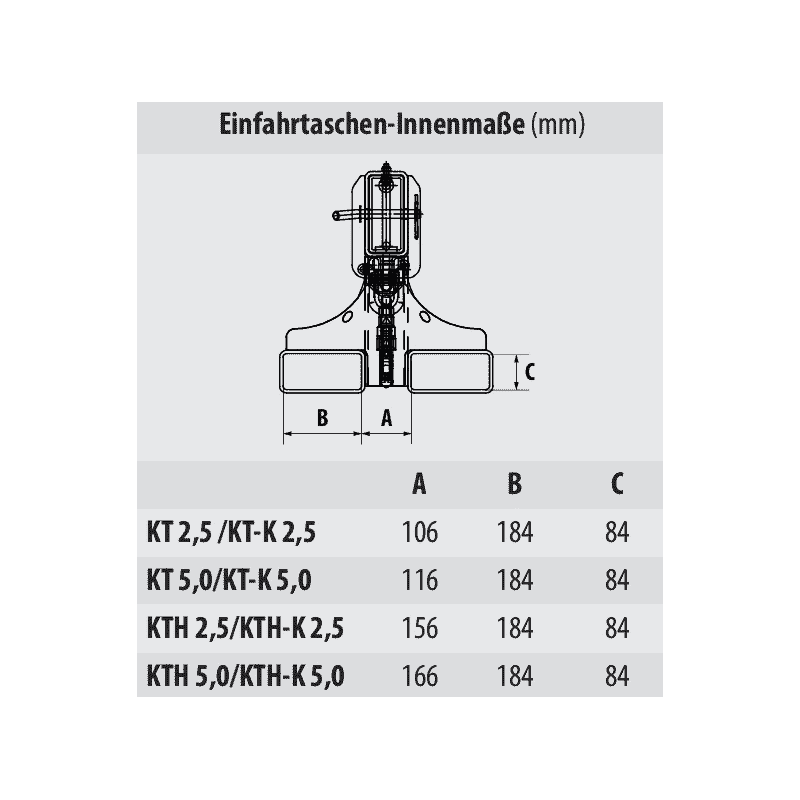 Teleskoplader Typ KT-K, Starre Kurzversion, Stapler-Lastaufnahmemittel, in diversen Ausführungen