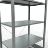 Schulte Fachbodenregal, modulares Stecksystem, einseitig nutzbar, verzinkt