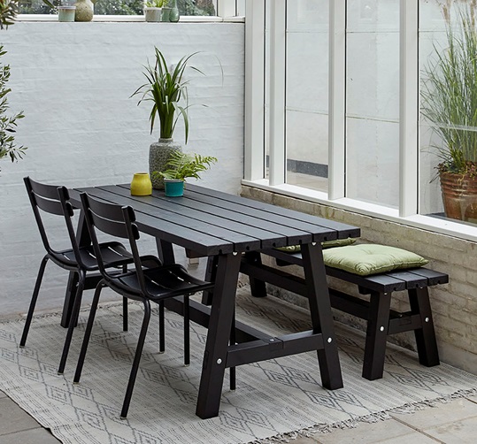 Country Plankenbank, diverse Farben, 1770 x 370 x 460 mm