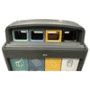 Poubelle Système de tri des déchets en plastique, 956 x 430 x 1074 mm