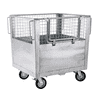 Conteneur grillagé-chariot, pour la collecte de déchets, 1270 x 1000 x 1230 mm, 1400 litres