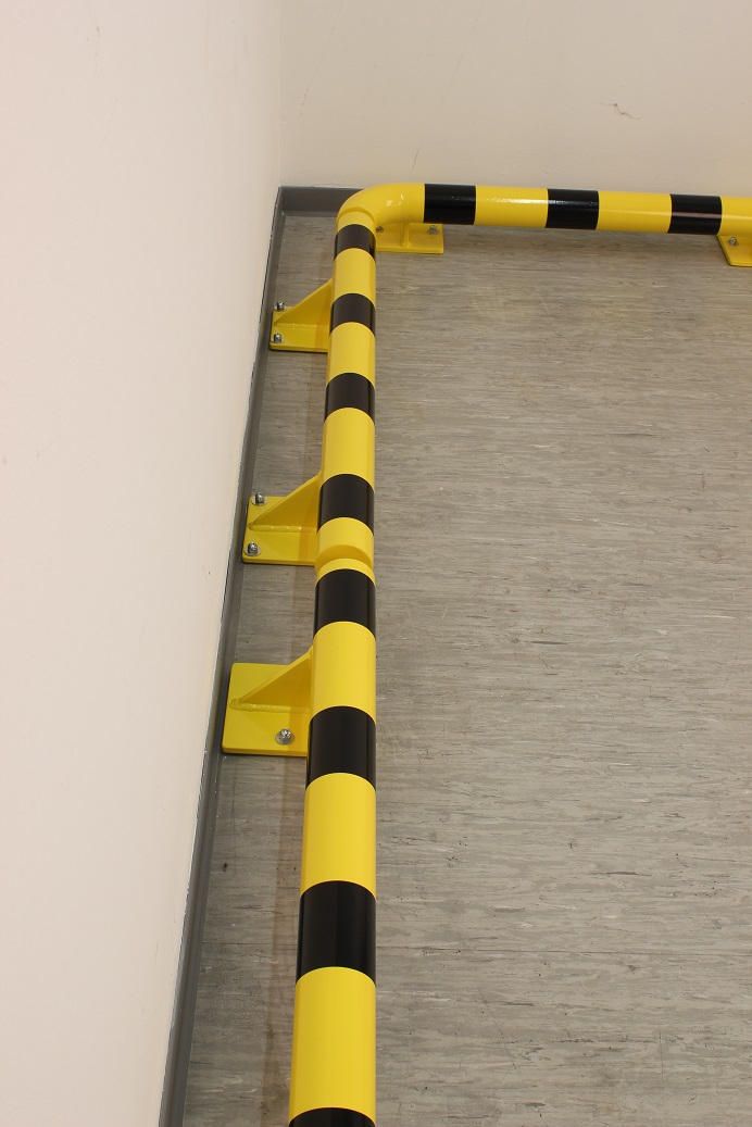 Modularer Rammschutz aus Stahl, Innenecken 90°, in diversen Ausführungen