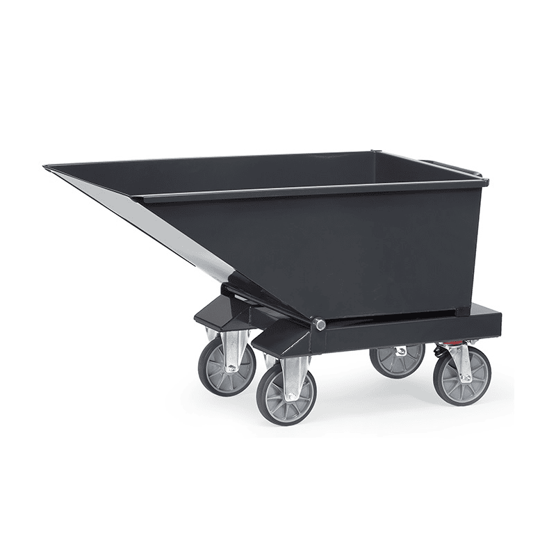Fetra Muldenkipper ohne Ablasshahn "GREY EDITION" 250 Liter Inhalt, 750 kg Tragkraft