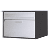Huber Boîte aux lettres Alu 400 en aluminium avec rebord anti-pluie, plusieurs couleurs disponibles