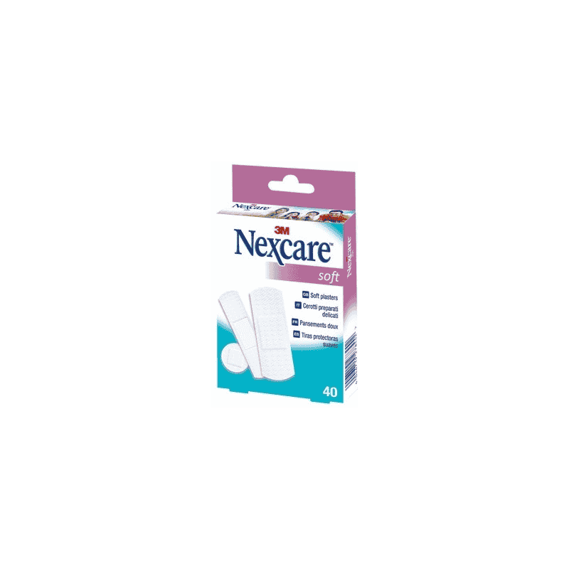 Heftpflaster Nexcare Soft, assortiert, Packung à 40 Stück