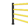Flexibles Sicherheitsgeländer "Delta" mit 4 Balken