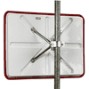 Miroir routier TM-I avec cadre rouge