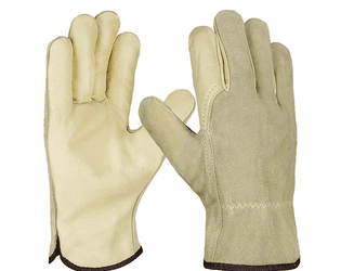 Gants de protection en cuir Profit 606130, cuir pleine fleur/cuir refendu