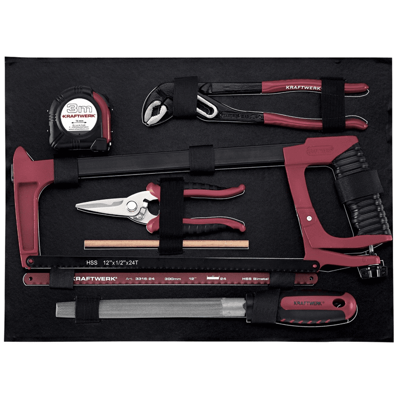 KRAFTWERK coffret à outils professionnel en aluminium, PRO LINE, outils inclus, 151 pièces