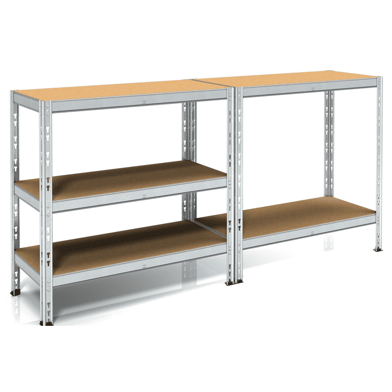 Fachbodenregal aus Metall POKERINO, 5 Fachböden, BxTxH 900 x 400 x 1800 mm