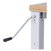 Bedrunka+Hirth Packtisch Komfort, Grundtisch Tiefe 900 mm, höhenverstellbar mit Kurbelverstellung, 1500 x 900 mm