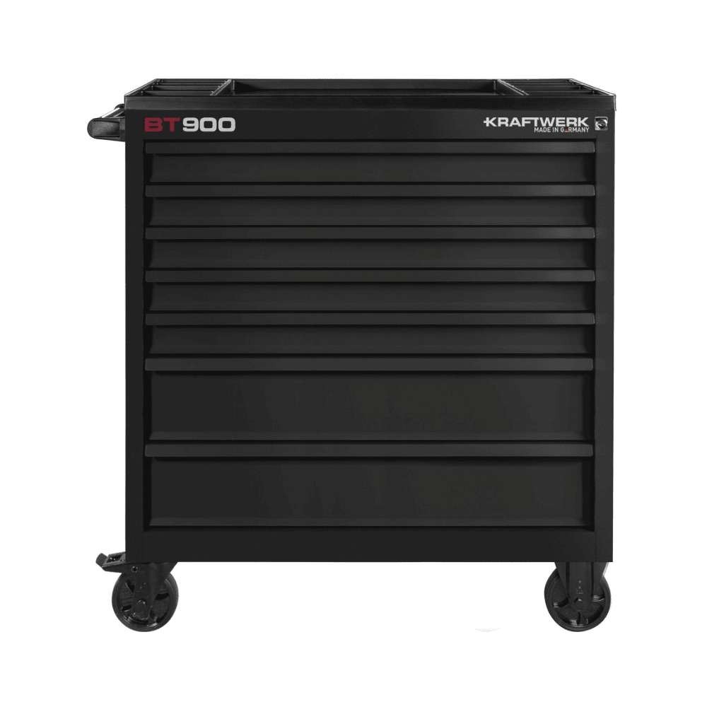 KRAFTWERK BT900 BT LINE Wertkstattwagen, 7 Schubladen, schwarz, 290-teilig BxTxH 919x474x1000 mm