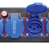 Steffen Steckdosenleiste PROFESSIONAL, T13 Steckdosen, 10 A, GdV 3 x 1.5mm², IP20, schwarz/blau, diverse Ausführungen