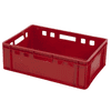 Transportbehälter rot - für Fleischwaren, 600 x 400 mm