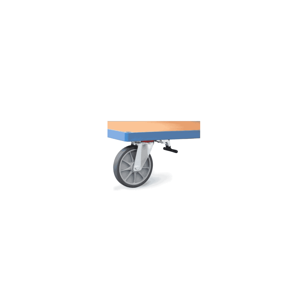Supplément pour 2 roues pivotantes Roues avec bandage TPE et blocage directionnel