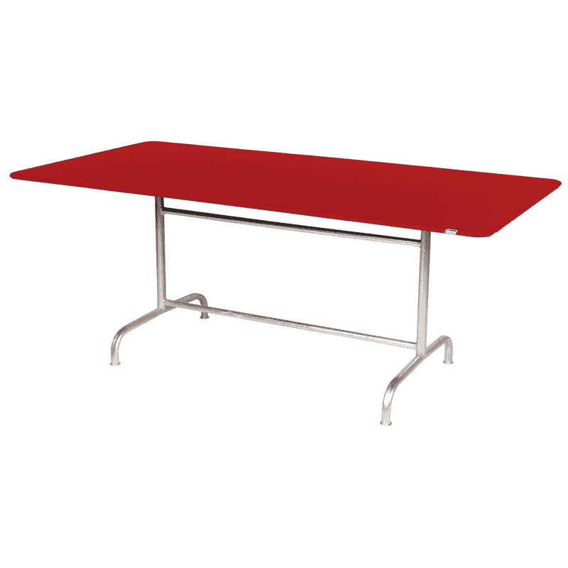 Schaffner Table métallique Rigi avec plateau en acier rabattable, en divers modèles