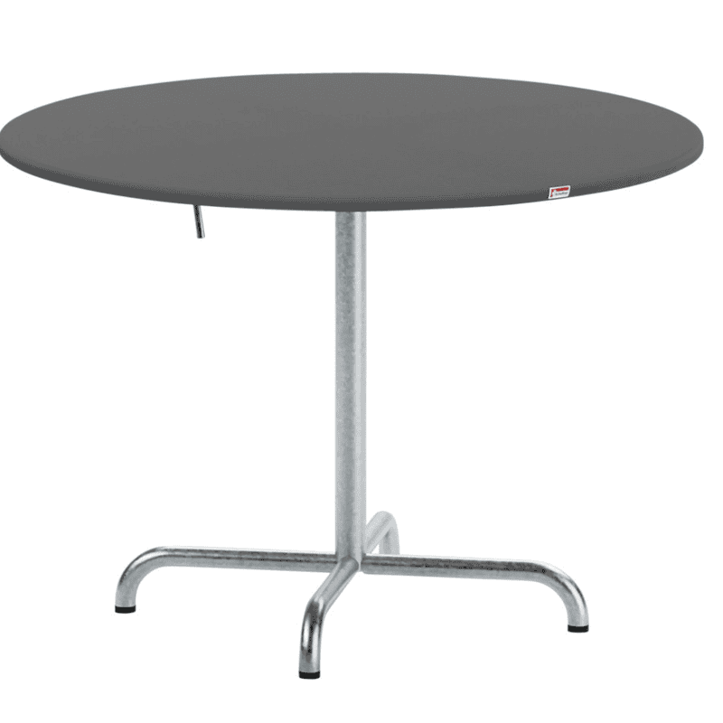 Schaffner Table pliante Davos en fibre de verre, de forme ronde, disponible en plusieurs versions