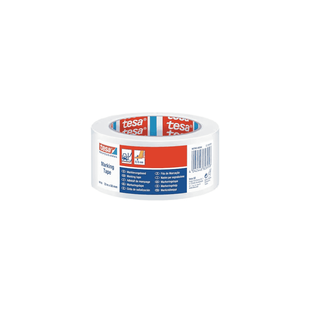 Bodenmarkierungsband tesa 60760, PVC, 50 mm x 33 m, in diversen Farben