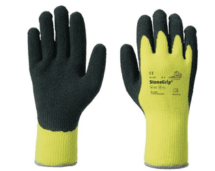 Gants de protection contre le froid KCL StoneGrip 692, couleur noir/jaune, 10 paires, en 4 tailles