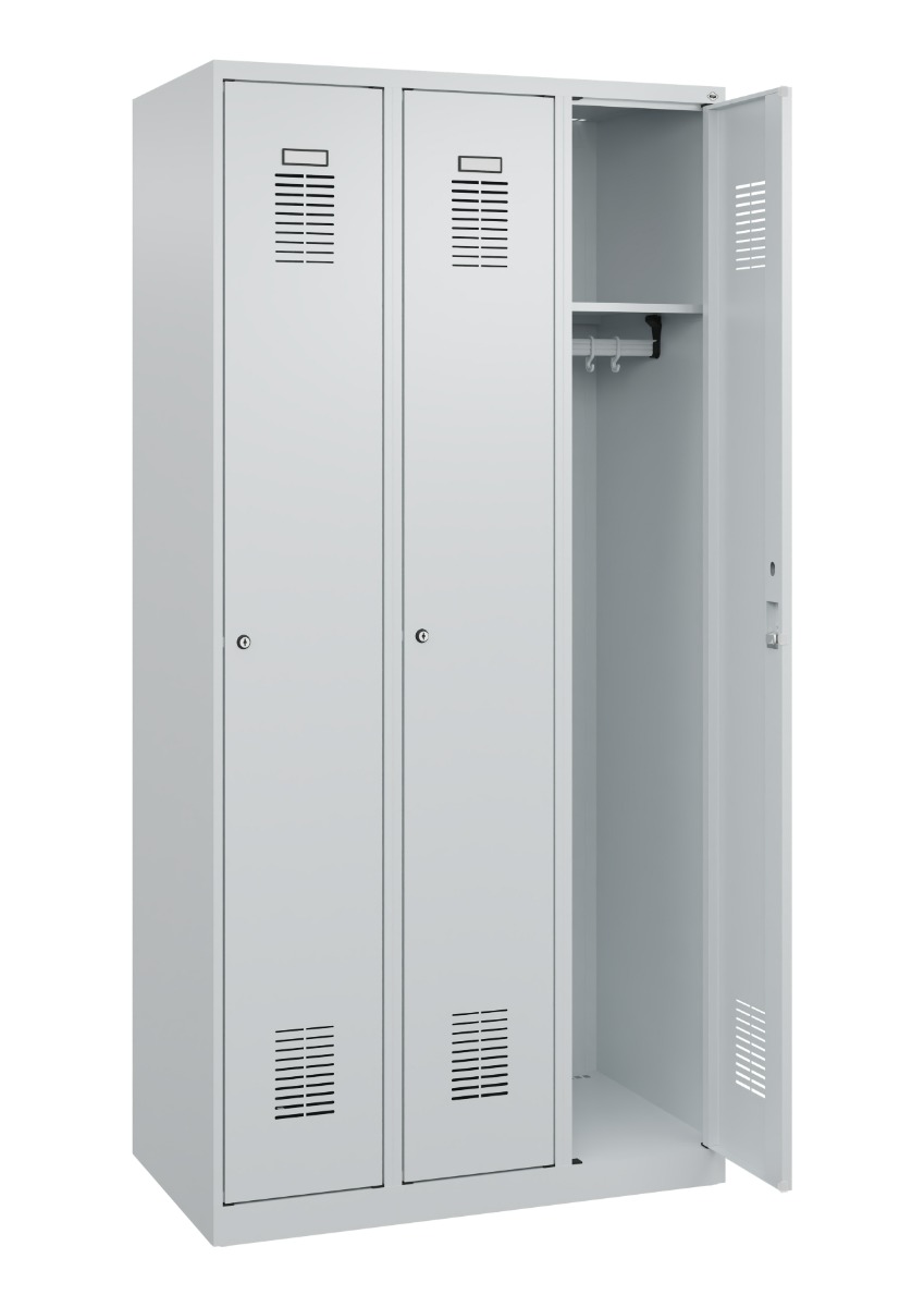 C+P Vestiaire Basis PLUS, en acier, h x l x p 1850 x 900 x 500 mm, en diverses versions