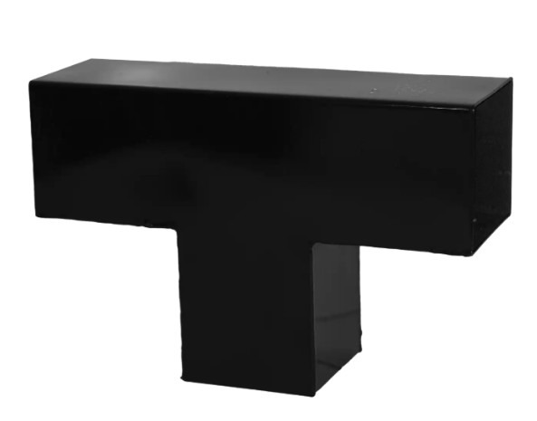 PLUS Pergola simple, noir RAL 9005, modèle 3, L x P x H 6640 x 90 x 2170 mm
