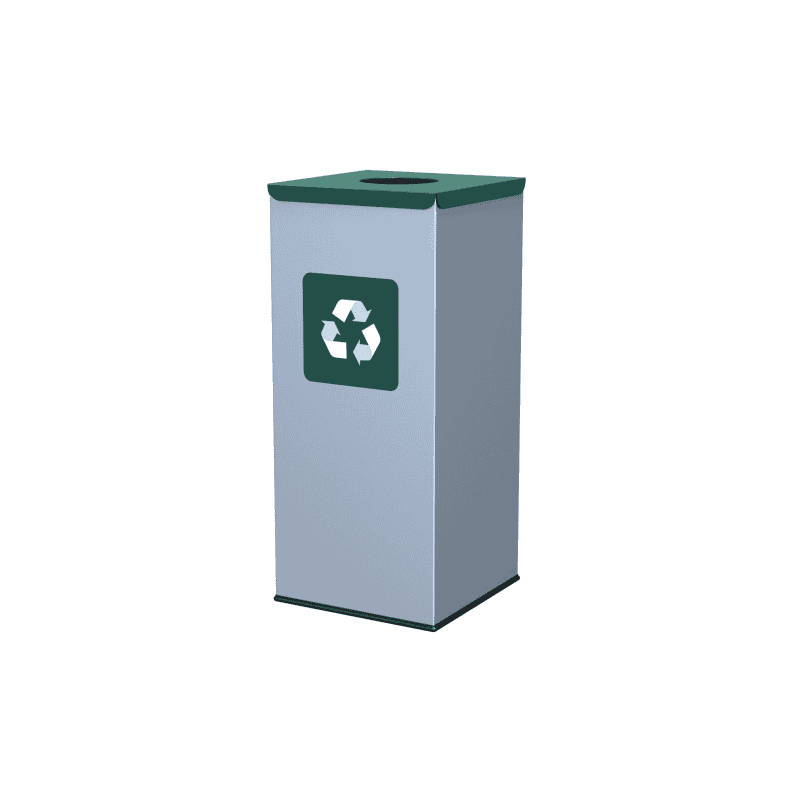 Poubelle pour le tri des déchets, en divers coloris