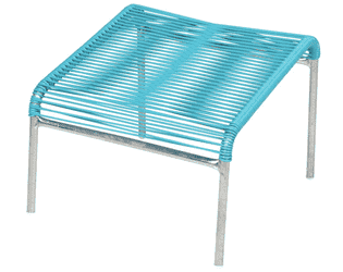 Schaffner Tabouret spaghetti SÄNTIS, l x p x h 480 x 500 x 300 mm, en diverses couleurs