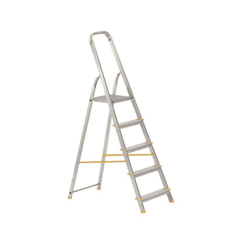 Escabeau ménager avec plate-forme, 5 marches
