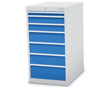 Bedrunka+Hirth Armoire à tiroirs, R 18-24, nombre de tiroirs 7