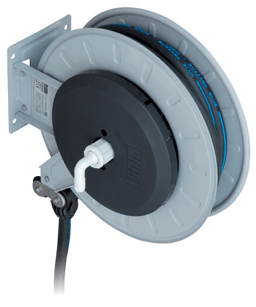 Enrouleur automatique pour AdBlue® / eau, 15 m de tuyau DN 19, avec rappel par ressort