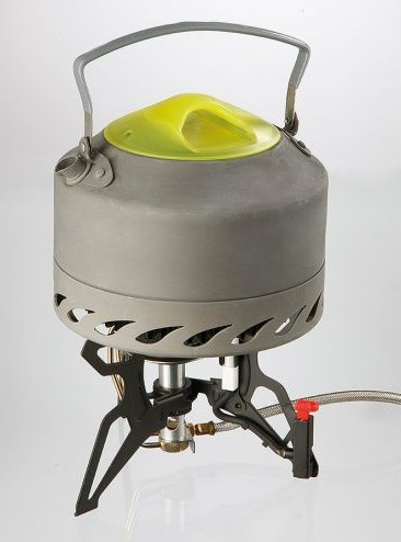 Outdoorkanne 900 ml aus Aluminium – mit Wärmetauscher, eloxiert und feuerfest