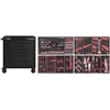 KRAFTWERK BT900 BT LINE Wertkstattwagen, 7 Schubladen, schwarz, 290-teilig BxTxH 919x474x1000 mm