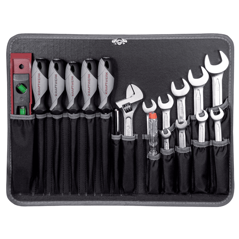 KRAFTWERK BASIC-Werkzeugkoffer, inkl. Werkzeug, B147, 1/4"+1/2", 158-teilig