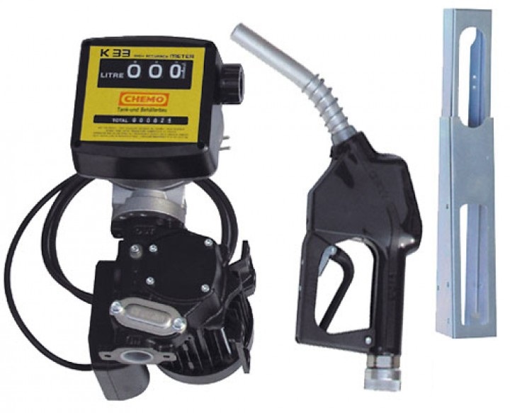 Elektropumpe Diesel Cematic | Komplettset inkl. Saug- und Befüllschlauch, Fassverschraubung und Winkelstück 