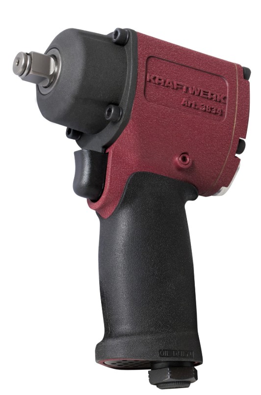 KRAFTWERK PRO LINE Druckluft-Schlagschrauber 1/2", 744 Nm, 3-stufig einstellbar, Aluminiumgehäuse