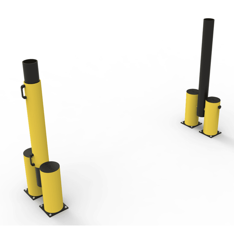 Dock Gate NOVEMBER, jaune-noir, 585 x 500 mm, en diverses tailles