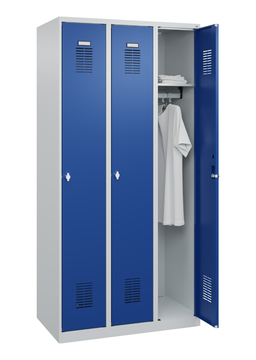 C+P Vestiaire Basis PLUS, en acier, h x l x p 1850 x 900 x 500 mm, en diverses versions