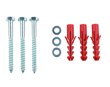 Befestigungsmaterial für flexible Absperrpfosten, Zubehör