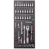 KRAFTWERK PRO-LINE EVA3 Steckschlüssel-Einlage 1/4", 46-teilig