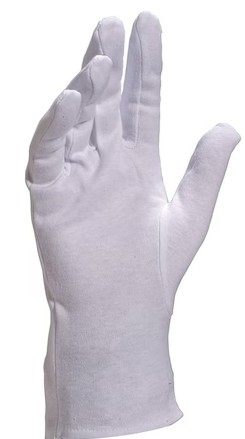 Gants en coton Deltaplus COB40, blancs, en 4 tailles