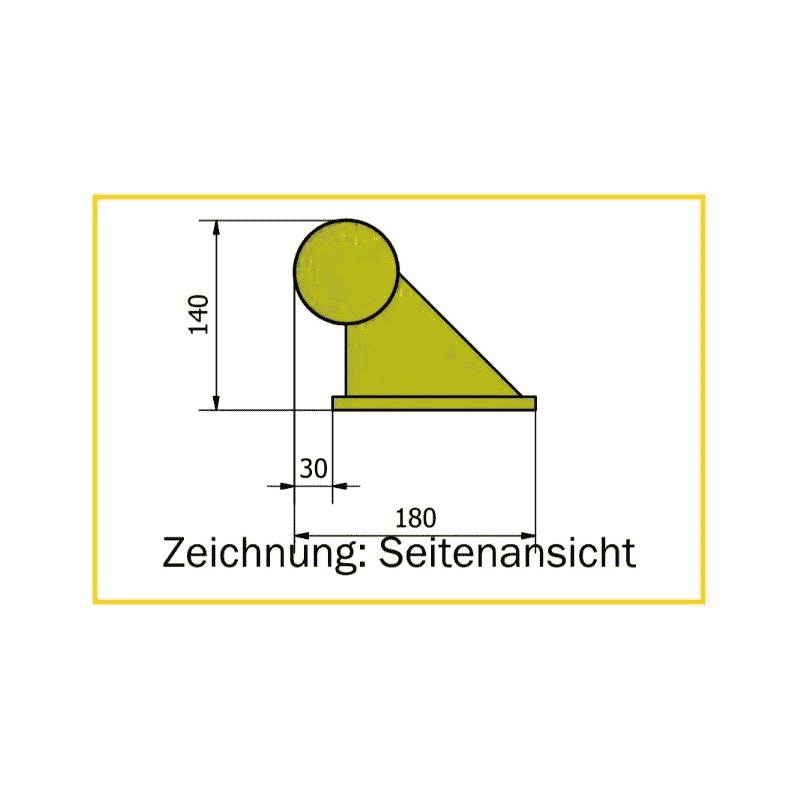 Modularer Rammschutz aus Stahl, Innenecken 90°, in diversen Ausführungen